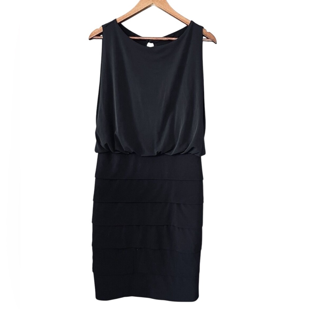 A3- Valerie bertinelli - Size 10 size Little Black Midi dress